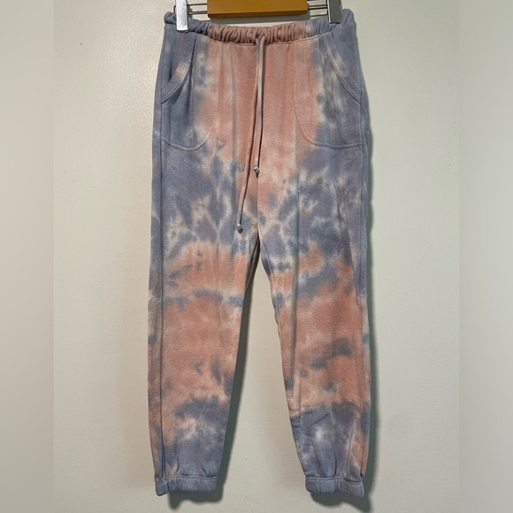 OLI VIV Blue  & Pink Tie-Dye Sweatpants - Small - Picture 2 of 9
